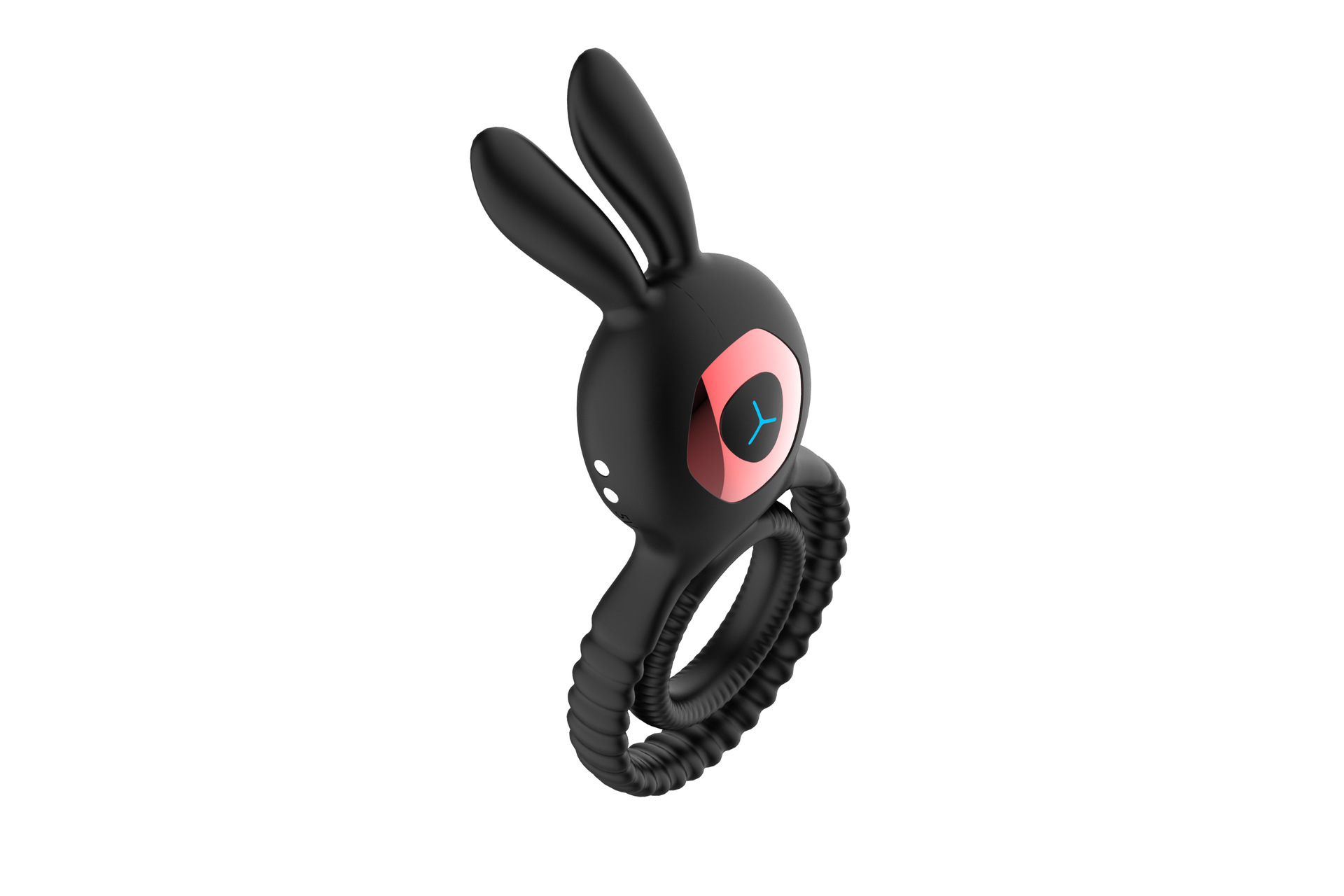 Remote Control Vibrating Rabbit Cock Ring with Silicone Body and Button Control — detail image 11