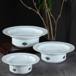 Ceramic Alcohol Dry Pot Candle Heating Open Furnace Heat Preservation Hot Dish Soup Plate Hotel Creative Ceramic Tableware Small Hot Pot