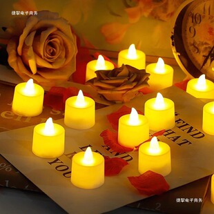 Mini Candle Light Electronic Candle Light Romantic Atmosphere Decorative Light Birthday Proposal Wedding Atmosphere Light Prayer