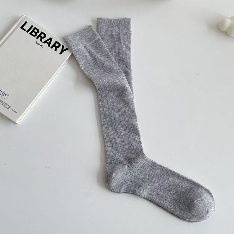 女性用夏用薄手綿ソックス、純綿ストッキング、ふくらはぎソックス、メッシュ中空パイルソックス、ストッキング、韓国風|undefined