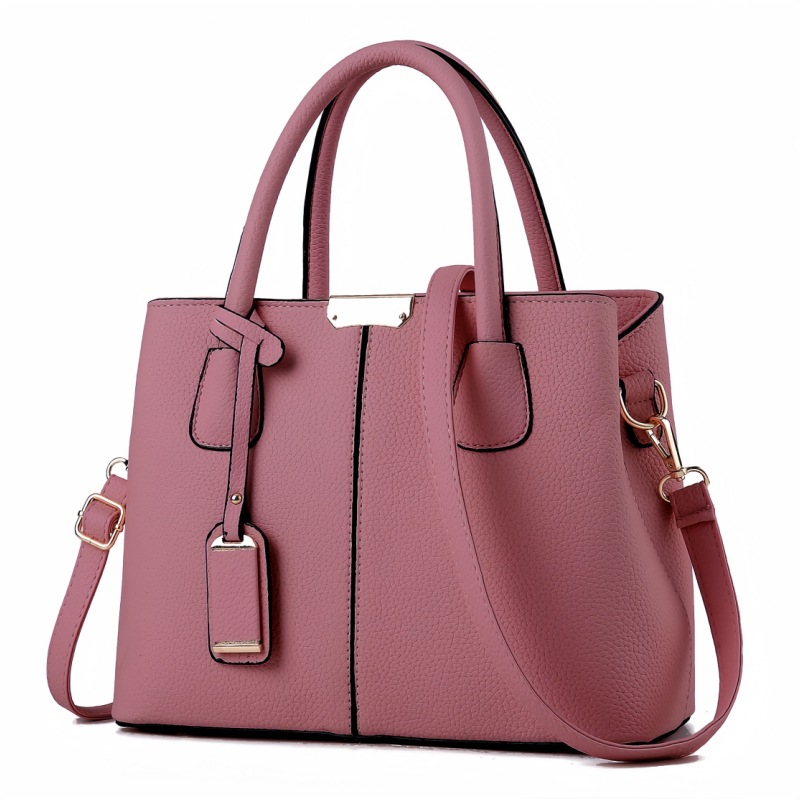 Bolso Tote de Hombro Combinado de PU de gran capacidad para uso diario