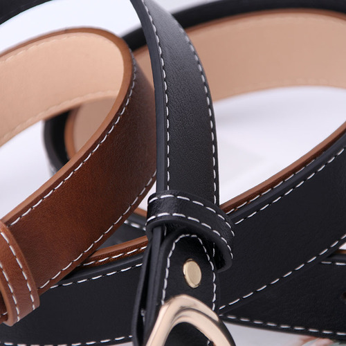 European and American Fashion Women's Jeans Belts Casual Simple Women's Belts Korean Style Dresses Decorative Belts Wholesale