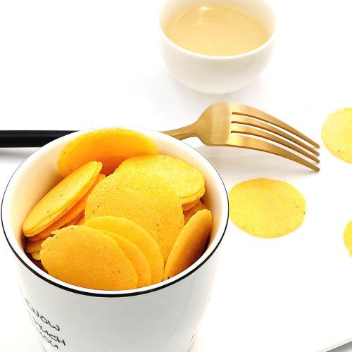 Chaifu non-fried thin crispy corn crisps three flavors original seaweed pepper and salt flavor whole grain potato chips snack food