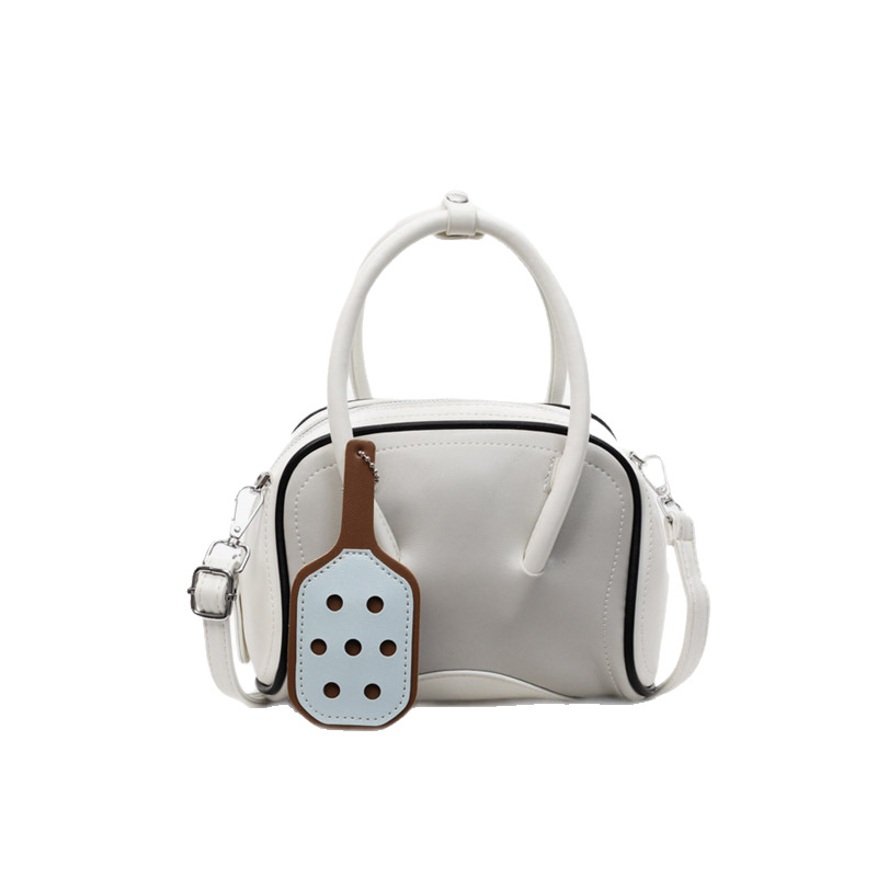 Borsa a mano casual da donna in stile baseball, elegante borsa a tracolla con blocchi di colore, versatile borsa estiva da pendolare_voghion.com