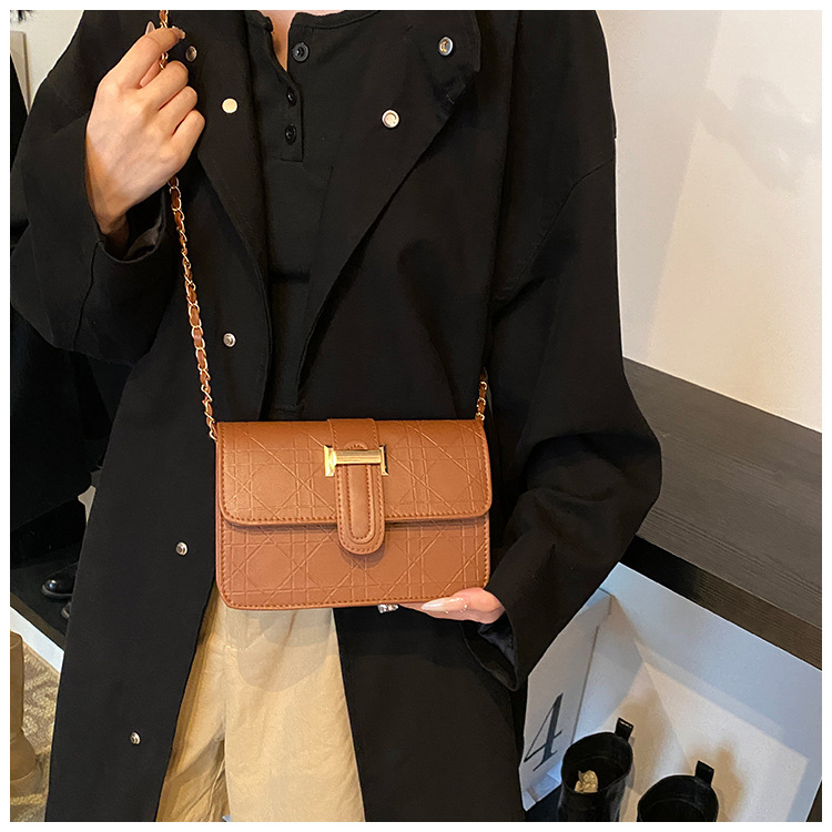 This stylish, high-quality, and trendy hand-held crossbody bag is a new cross-border women's bag for autumn and winter 2024. It features a checkered commuter single-shoulder bag undefined