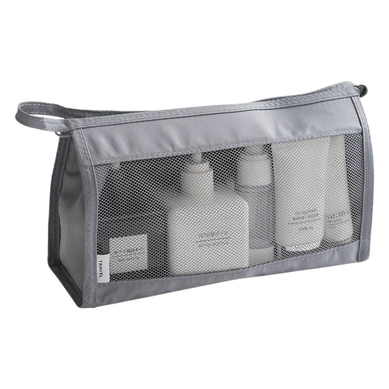 Новый киоск Чистая красная Многофункциональная портативная сетчатая ткань большой емкости дорожная сумка для мытья макияжа