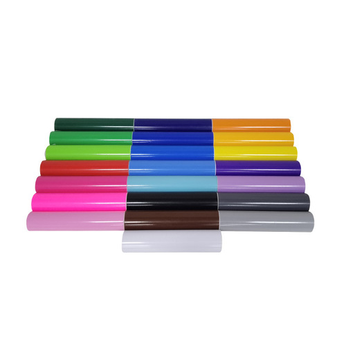 High-viscosity 61 cm PVC self-adhesive instant sticker for kindergarten dormitory decoration and renovation, solid color with lettering