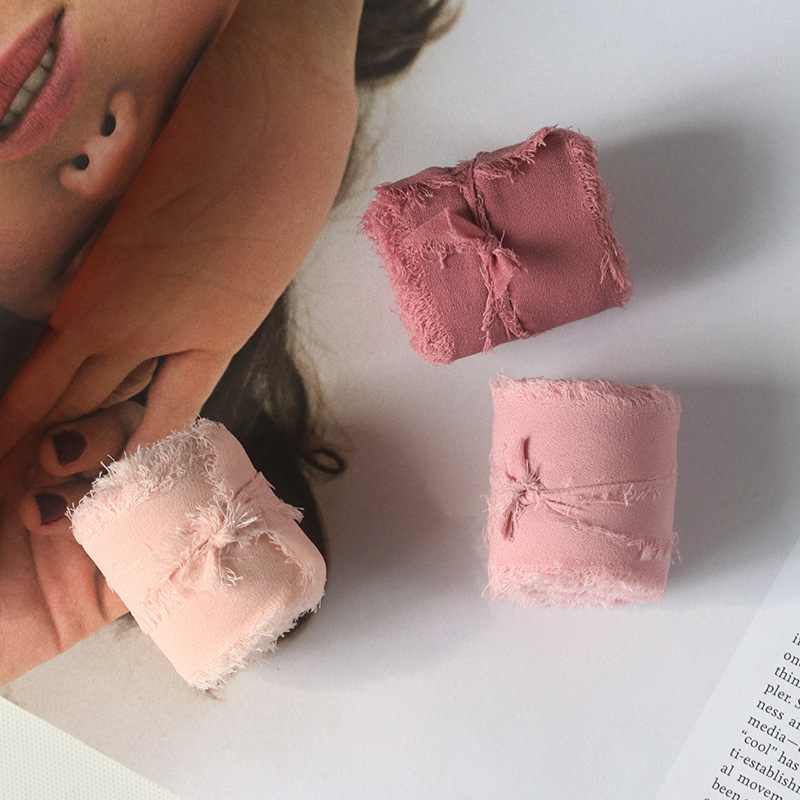 ins shredded frayed ribbon chiffon ribbon dried rose color wedding flower bandage holding flower ribbon ribbon ribbon ins shredded frayed ribbon chiffon ribbon dried rose color wedding flower bandage holding flower ribbon ribbon ribbon