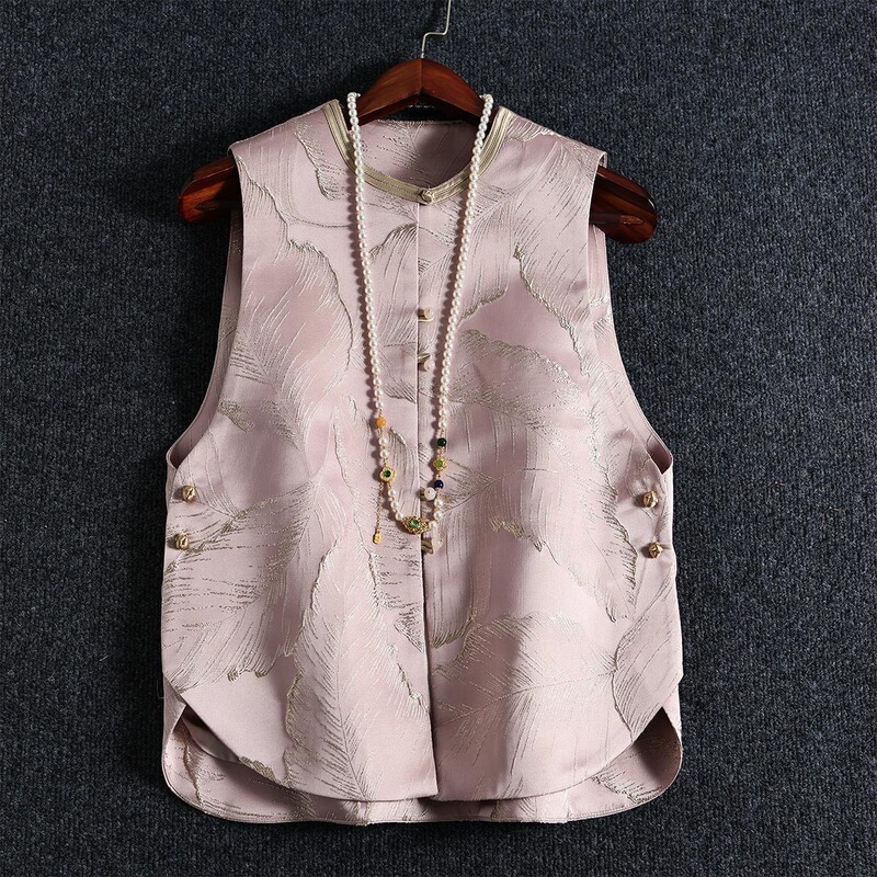 2026 Spring Niche Clothing, Chinese-Style Jacquard Vest, Popular New Chinese-Style High-End Vest