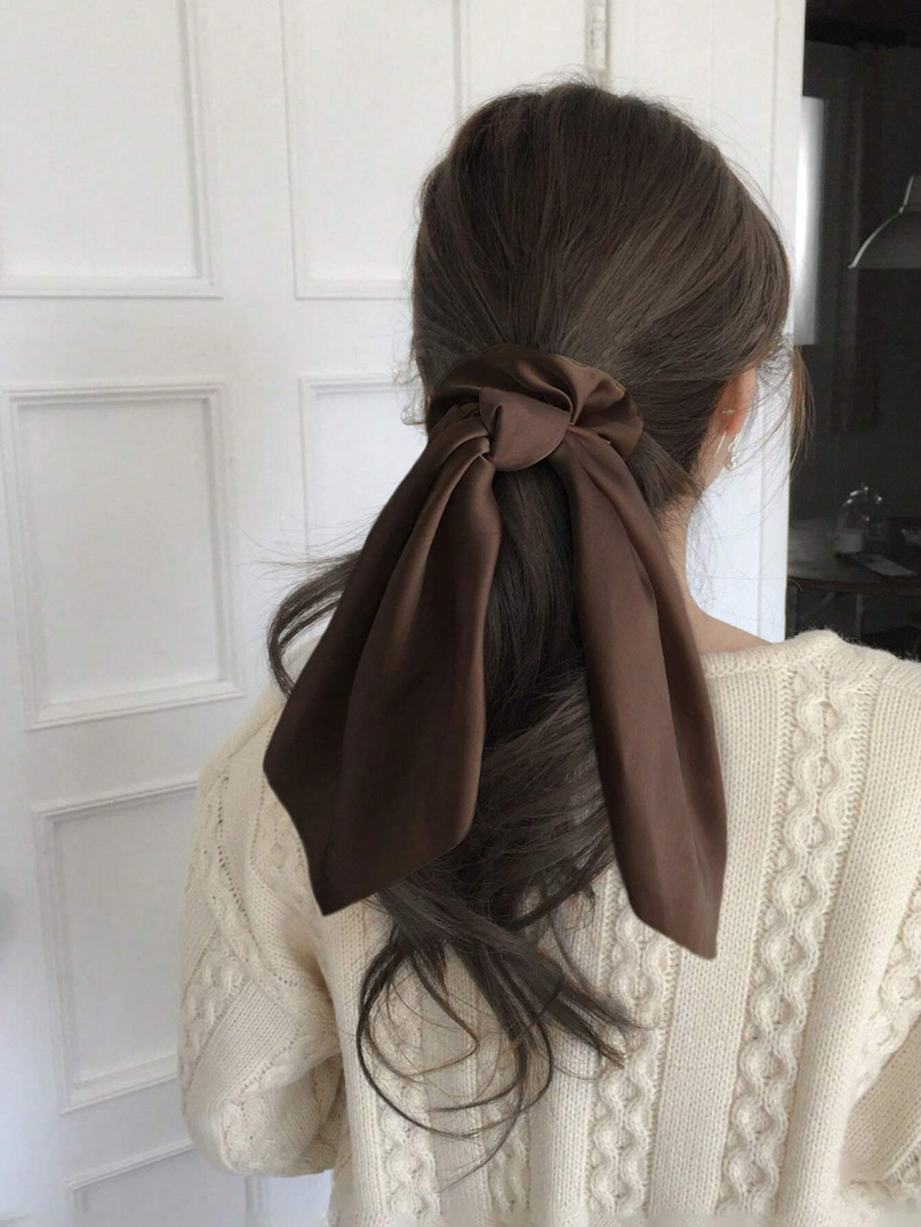 20g Weight Hair Tie Hair Accessories Type 1 Piece Quantity Casual, Holiday, Daily Occasion Cloth Material Solid Color Pattern All Seasons Season Women's Gender Elegant, Cute, Simple Style, Classic Style, New Style Style Elegant Cute Simple Style Women's Solid Color Cloth Hair Tie 7
