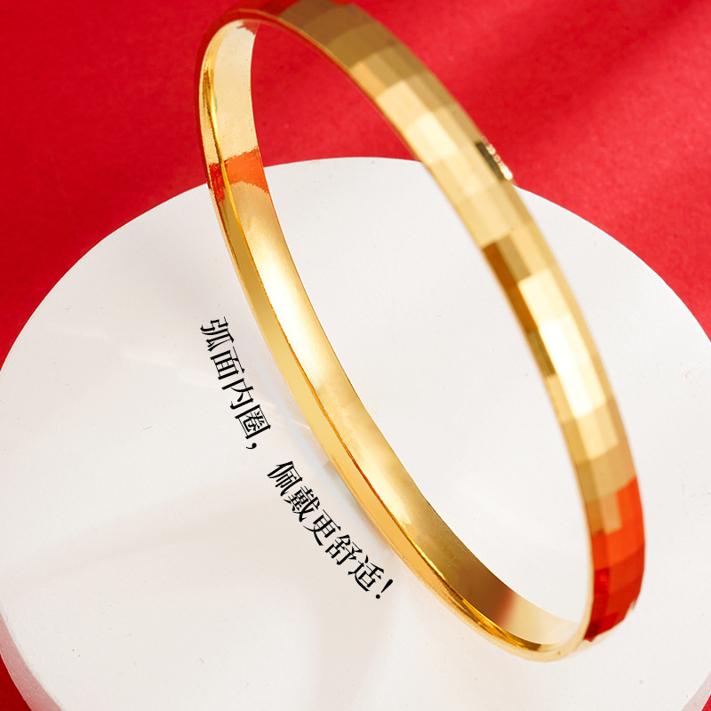 Vietnam oro flash mosaico pulsera del todo-fósforo de alta calidad antigua imitación oro pulsera accesorios nueva pulsera