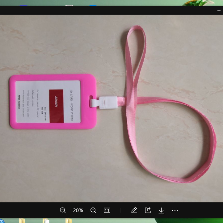 Funda protectora para tarjeta de identificación, porta tarjetas de autobús transparente de doble cara, porta tarjetas de identificación laboral, porta tarjetas de identificación de estudiante, cordón para tarjeta de identificación de exposición