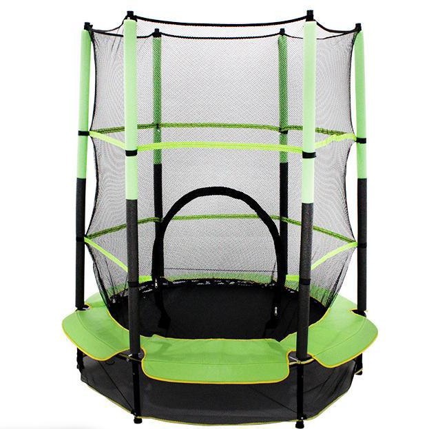 Tianzhixin Indoor Children's Trampoline Small Fitness Jumping Bed Entertainment Outdoor Baby Trampoline with Protective Net Cross-Border