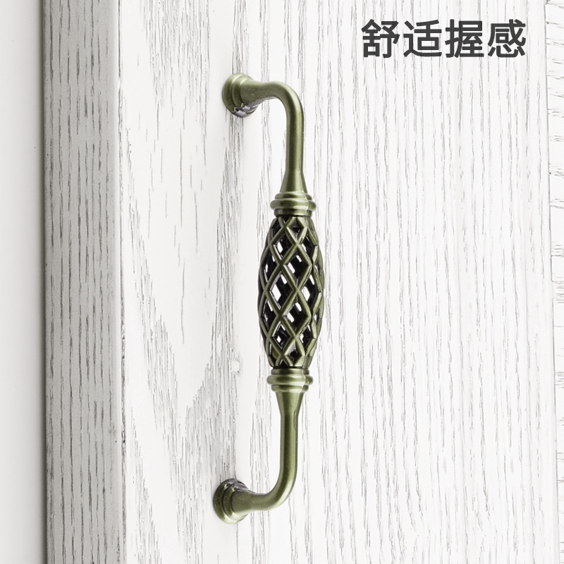 De estilo europeo de la jaula del Pájaro de mango antiguo de aleación de zinc manija de los muebles del cajón del armario del Gabinete de la manija