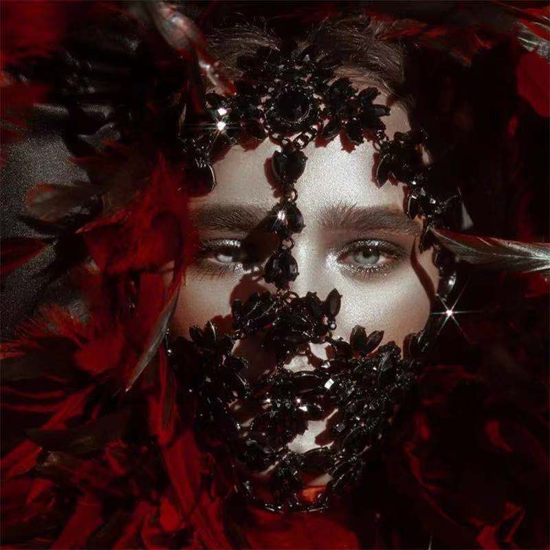 Fashionable black mask