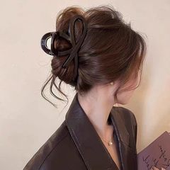 2025新型高品質クリップ高級感春夏サメクリップ大サイズシンプルヘアクリップ後頭部クリップ髪飾り