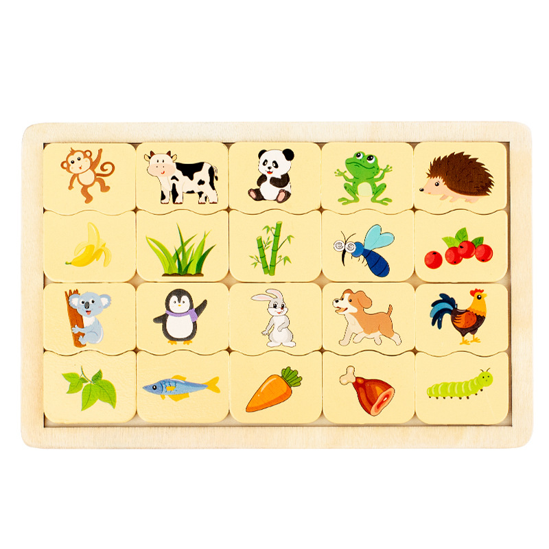 CPC CE digital de madera rompecabezas de emparejamiento de animales juguetes educativos para niños de 3 a 6 años para bebés y niños pequeños image 6