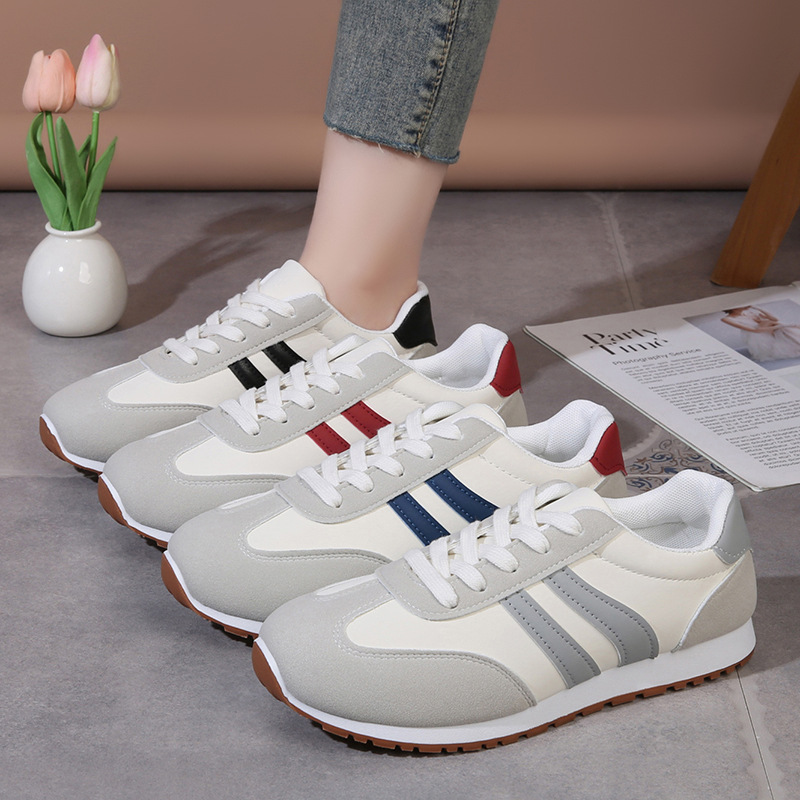 2026 primavera nuevos zapatos casuales de moda versátil zapatos de carrera transpirables deportivos ligeros zapatos de mujer grandes al por mayor transfronterizos image 3