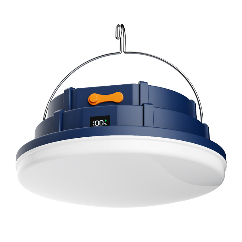 Lámpara de platillo volante de carga superbrillante LED al aire libre de alta capacidad de carga de luz de camping portátil de larga duración