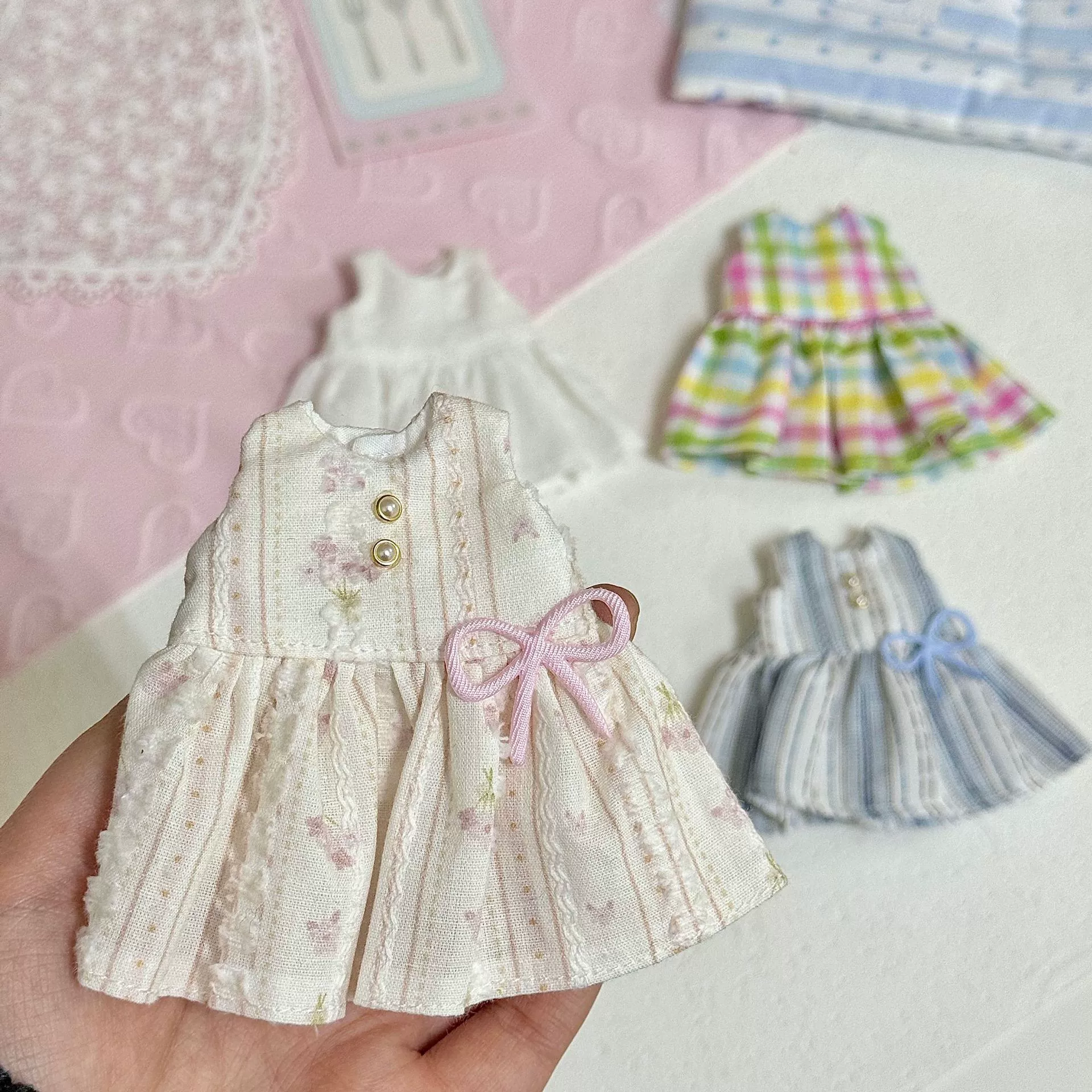 [zsiga碎花裙长腿kitty裙子bjd6分背心裙ob24娃衣裙换装娃衣批发]
