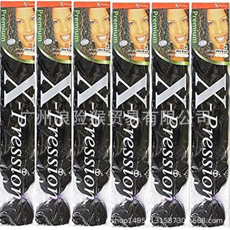 African Chemical Fiber Big Braid Dirty Braid Wig braiding hair extension x-pression