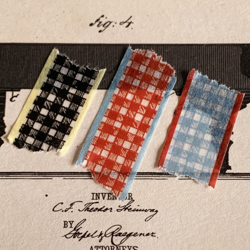 South Korea jazzornot same plaid tape ins Korean hand account collage decorative material and paper tape roll