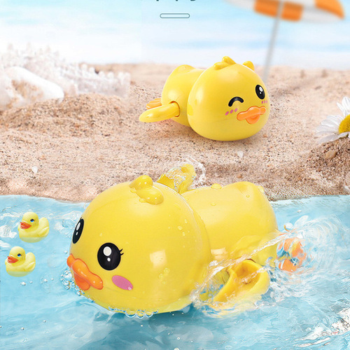 Baby bath toy set baby playing in water clockwork little duck summer bathroom toddler bath artifact boys and girls