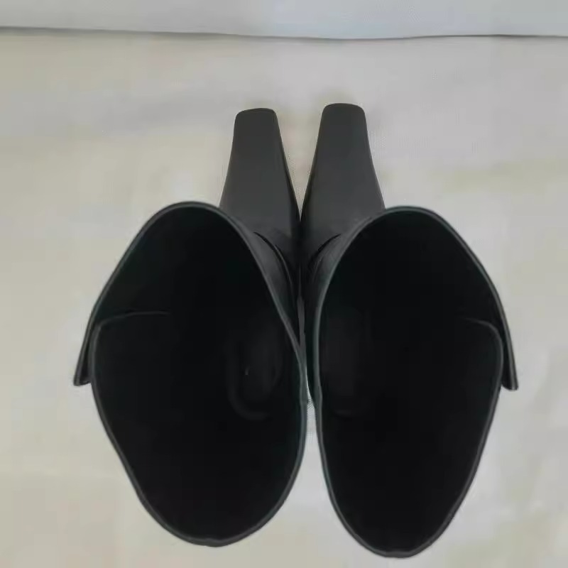 Bottes de cowboy western réversibles à bout carré en cuir véritable, spécialement conçues pour les femmes, bottes d'équitation Martin mi-mollet à semelle épaisse._voghion.com