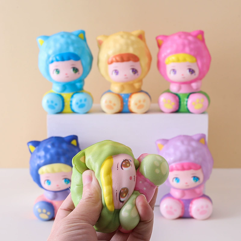 Детская кукла, игрушка, слайм, шапочка, антистресс