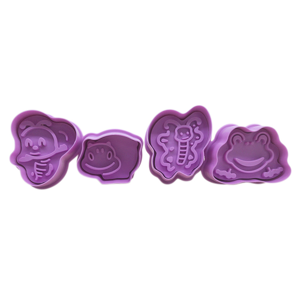3D dibujos animados animal tema conjunto león elefante jirafa cebra pastel de caramelo de primavera molde de galleta image 9