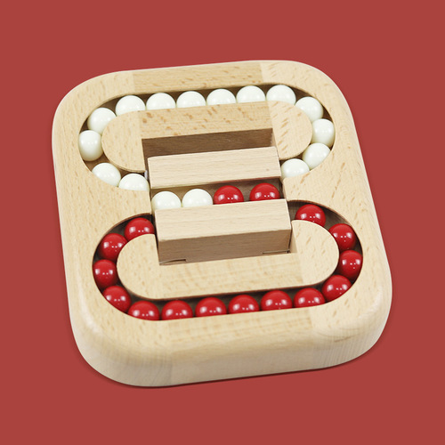Wooden flat ball game Luban lock Kongming lock children and adults creative puzzle unlocking toys wholesale