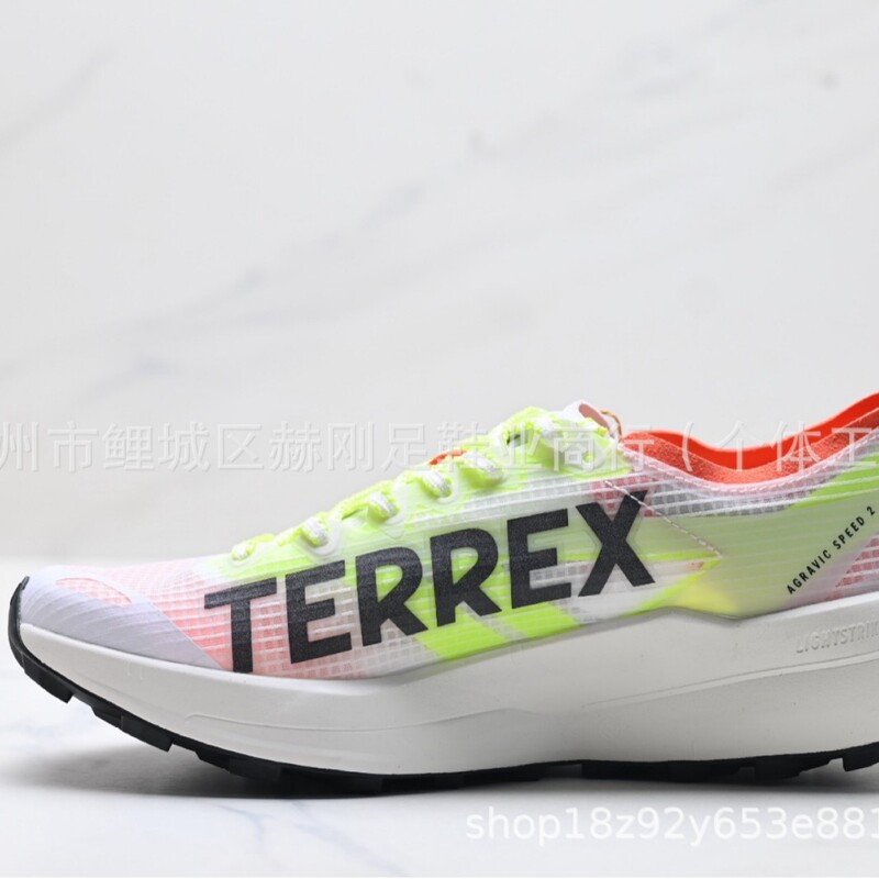Three Stripes New Model Terrex Trail Comfortable Fit Trail Running Shoes Unisex Carbon Black Putian Pure Original