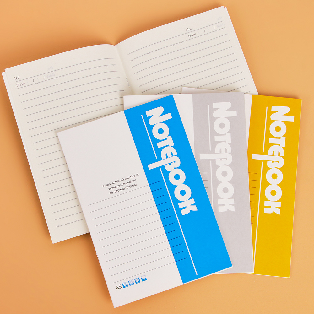 Creative Soft Surface Copy A5 Notebook 32 Pages Thick Office Student Notepad Meeting Minutes Lined Diary Wholesale