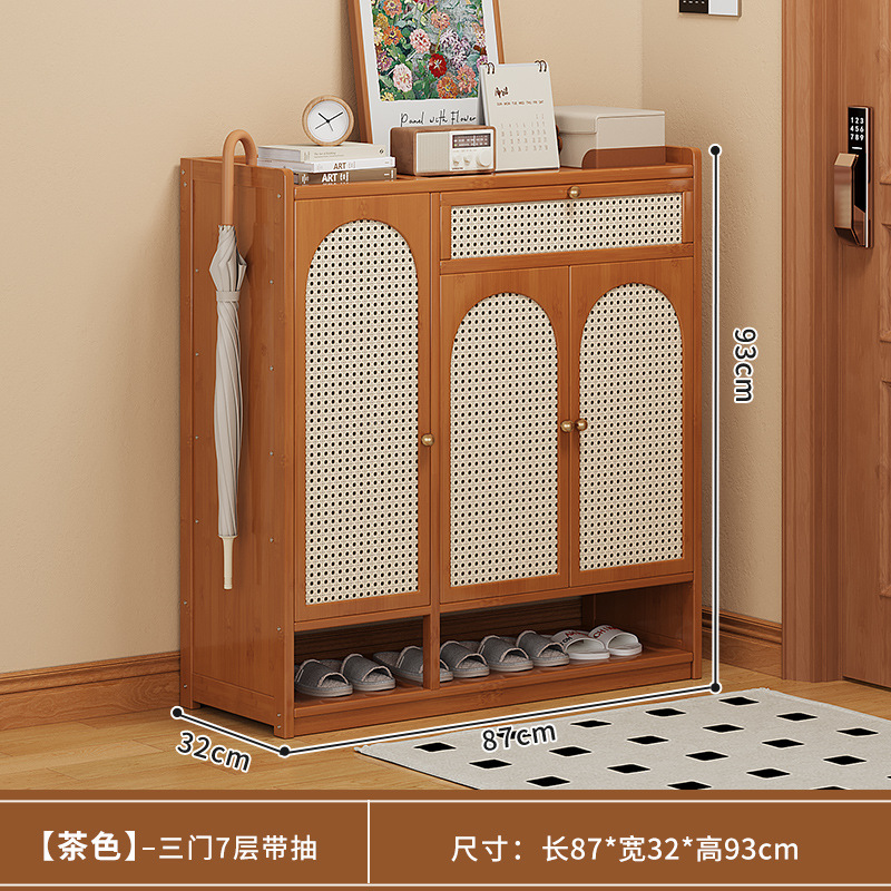 브라운 3도어 7단 서랍장