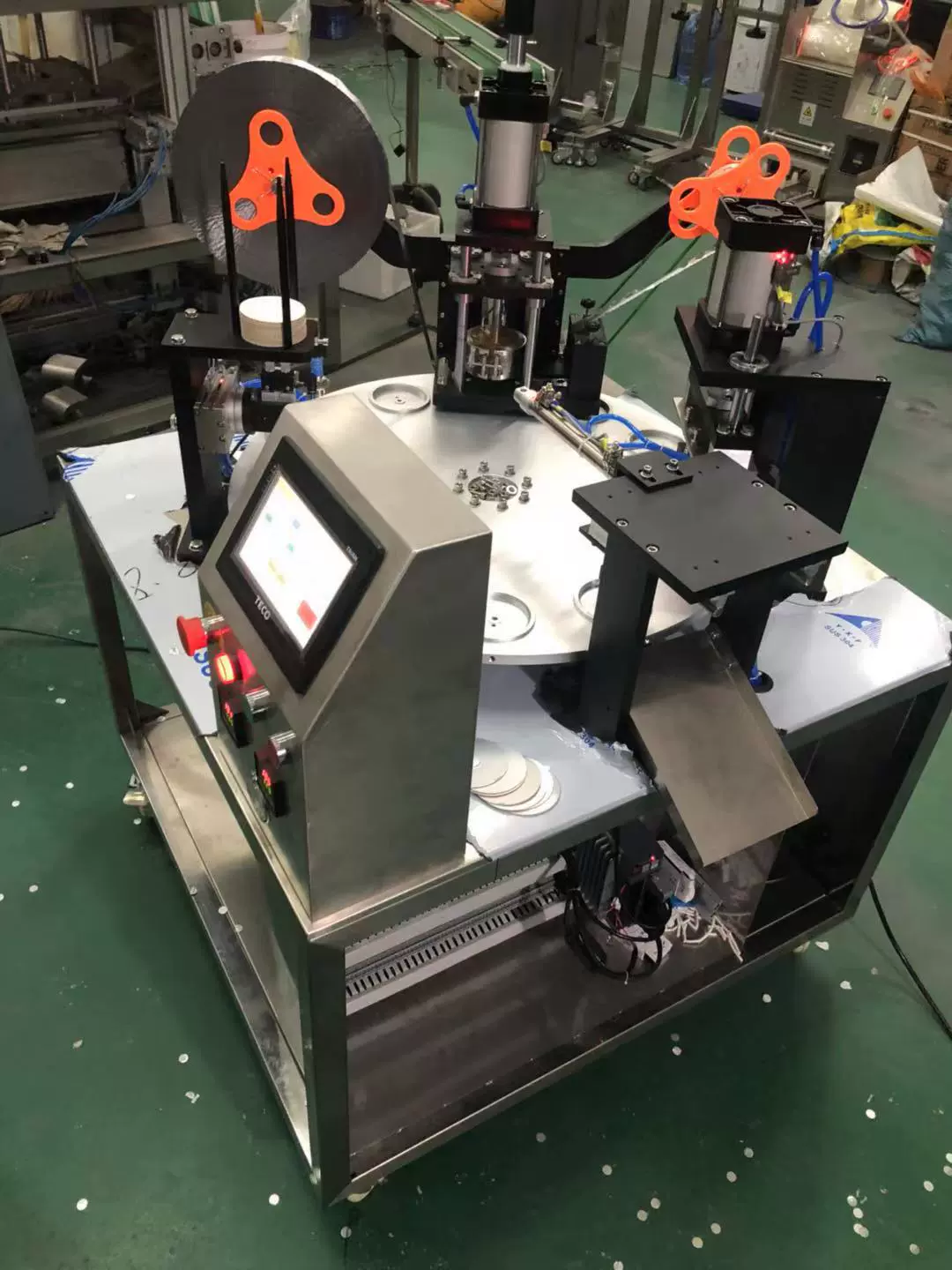 铝箔片灌装封口机 转盘式灌装封口机 全自动灌装封口机巨林机械