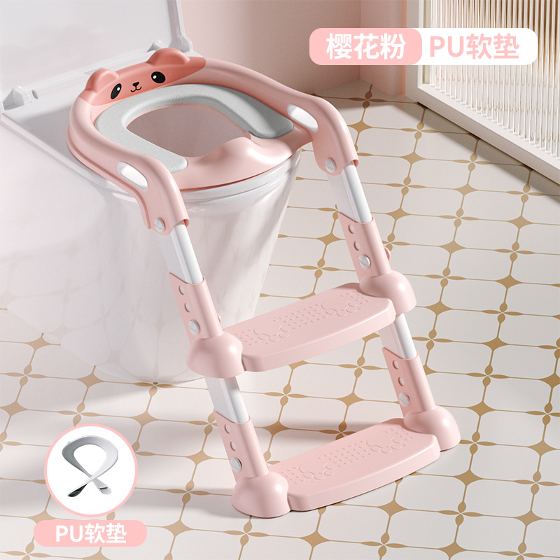 Inodoro para niños, tipo escalera, niño, niña, bebé, inodoro, asiento, asiento, escalera plegable, taburete auxiliar, inodoro