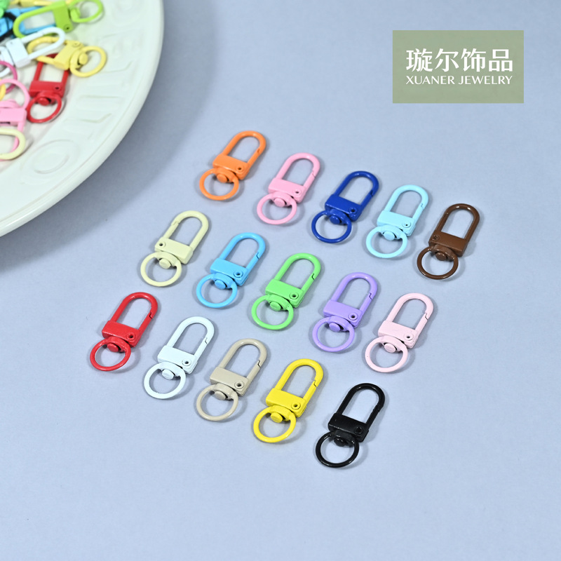 New DIY colorful door buckle plush ball beading materials, candy-colored door buckle accessories, decorative hanging materials wholesale New DIY colorful door buckle plush ball beading materials, candy-colored door buckle accessories, decorative hanging materials wholesale