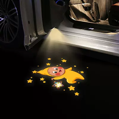 Projection Light Sensor Light — Other Car Modifications - orange-lantern-boy-welcome-light-free-battery