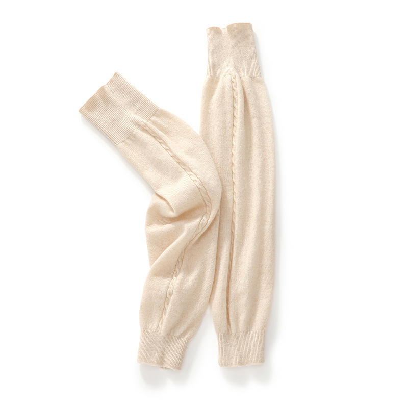 Cashmere Knee Pads to Keep Old Cold Legs Warm, Leggings Socks to Protect Knees, 24 Autumn and Winter New Cashmere Needle Leggings Cross-Border