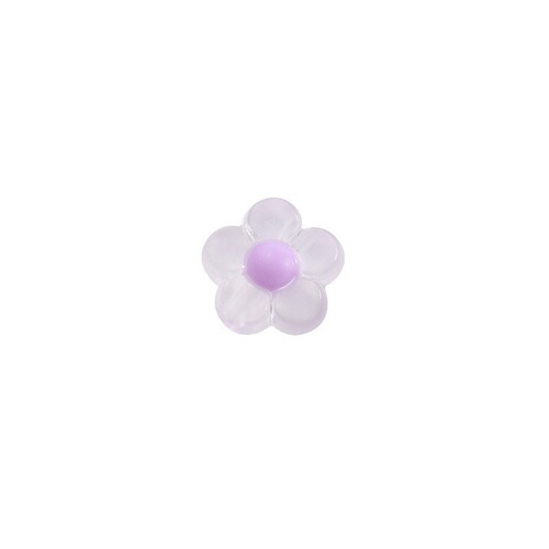 Factory 12mm Frosted Inner Color Small Flower Bead Phone Chain DIY Children's Accessories Acrylic Accessories
