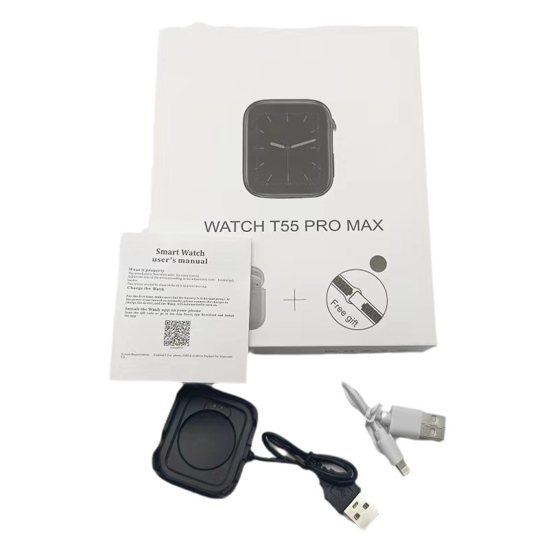 T55Promax reloj inteligente Bluetooth auricular inalámbrico dos-en-uno de frecuencia cardíaca salud deportes paso conteo Bluetooth llamada