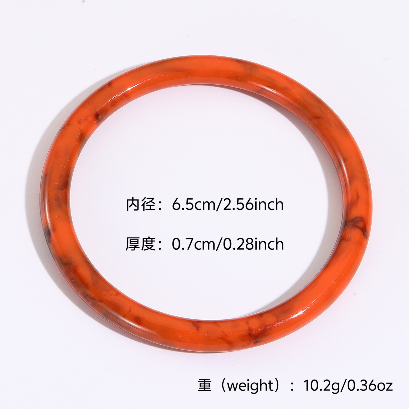 Europa y América de moda translúcida elíptica ancha joyería macarón chica retro pulsera de resina alta sensación al por mayor