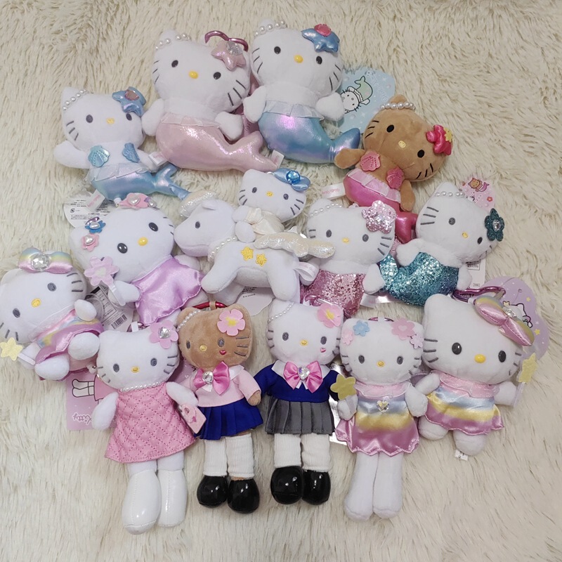 日本の猫人魚妖精ユニコーンペンダントぬいぐるみキーホルダーバッグペンダント|undefined