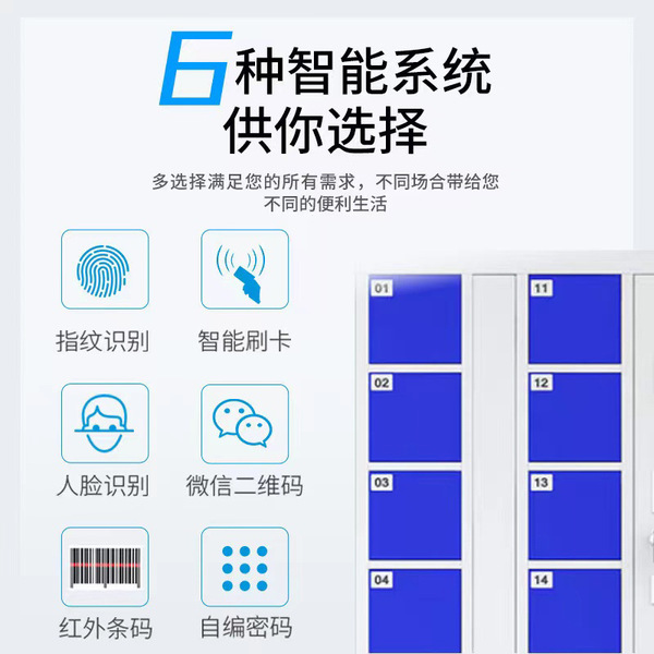 Smart system mobile phone cabinet face recognition fingerprint…