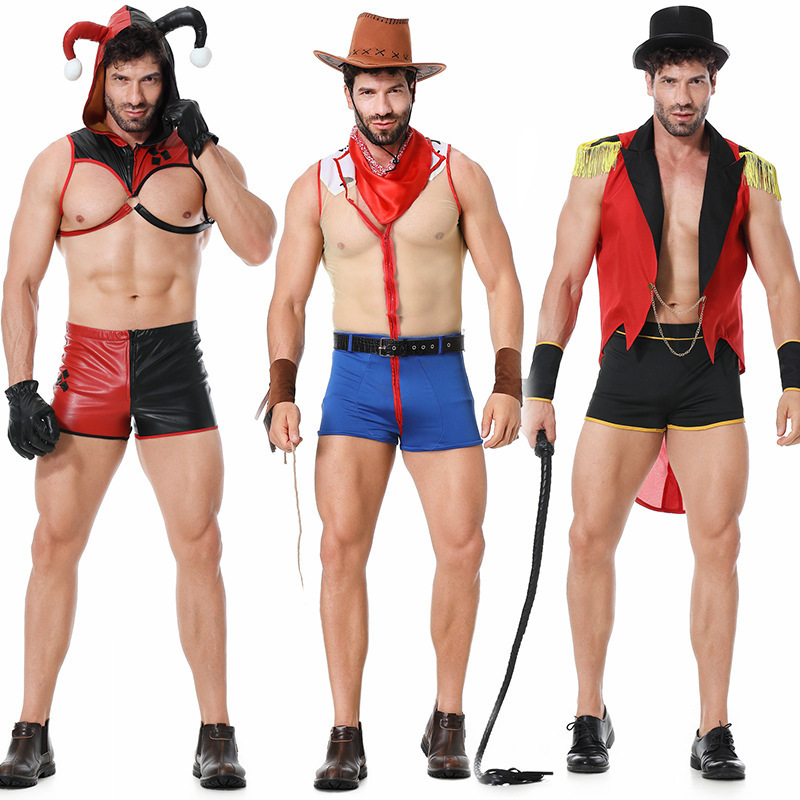 Denim Pirate Clown Magician Priest Ninja Fireman Seamen European and American Sexy Costume cosplay Adult Denim Pirate Clown Magician Priest Ninja Fireman Seamen European and American Sexy Costume cosplay Adult