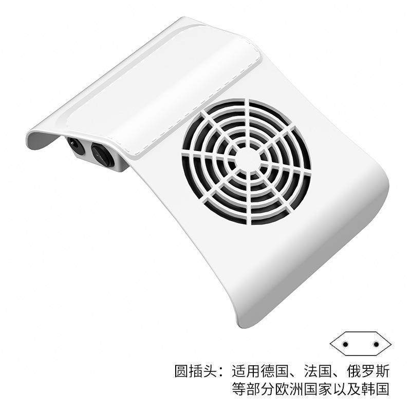 Aspiradora de uñas aspiradora de doble ventilador de escritorio de 80W aspiradora de polvo de uñas de alta potencia máquina de uñas transfronteriza