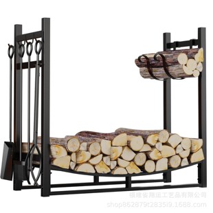 Firewood rack fireplace log rack for wood storage, firewood finishing rack, with matching finishing tools available