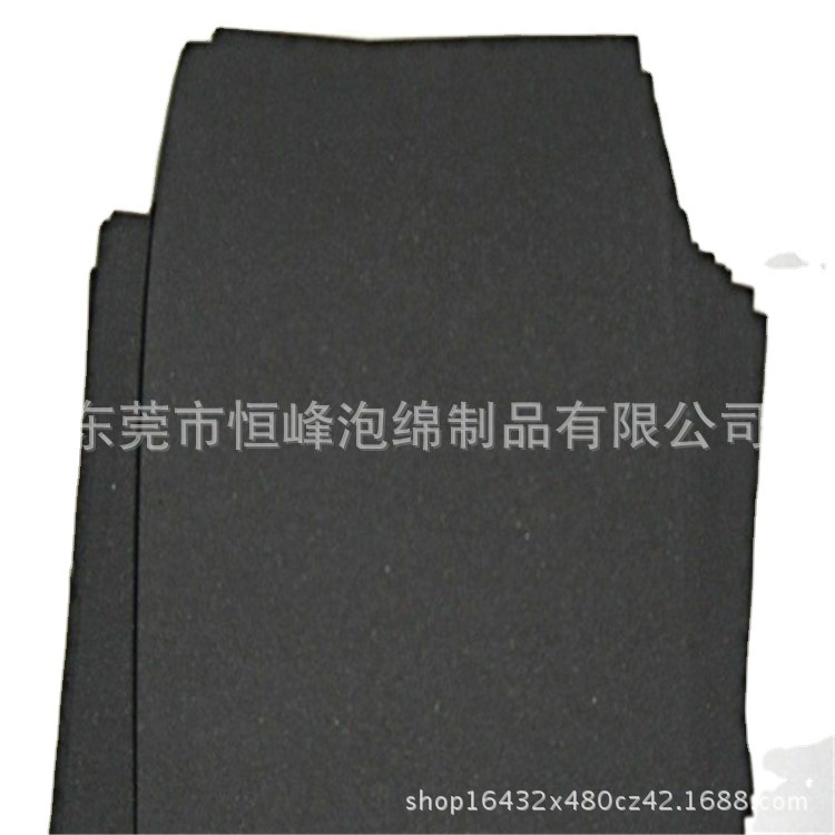 供应高密度防火高密度黑色海绵耐高温发泡高弹CR圆形垫片