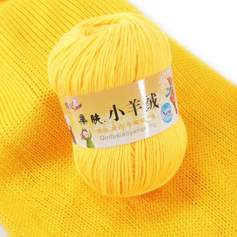 6-strand skin-friendly small cashmere wool baby thread silk egg white velvet cashmere thread hand-knitted thick wool scarf line TikTok