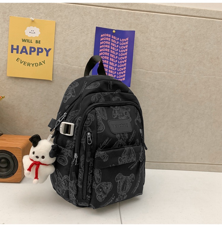2024 New Large Capacity Stylish Backpack Daily Versatile Men and Women Backpack High School Student Campus Student Bag